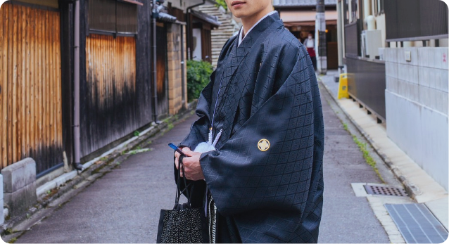 男性着物